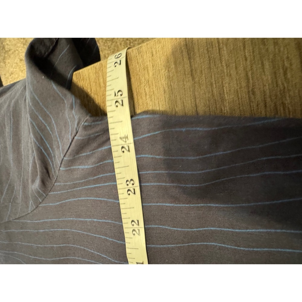 Volcom Mens XL Short Sleeve Button Down Shirt Pinstripe Grey Blue Skate Casual - Picture 6 of 10